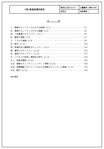 QMS様式集建設目次