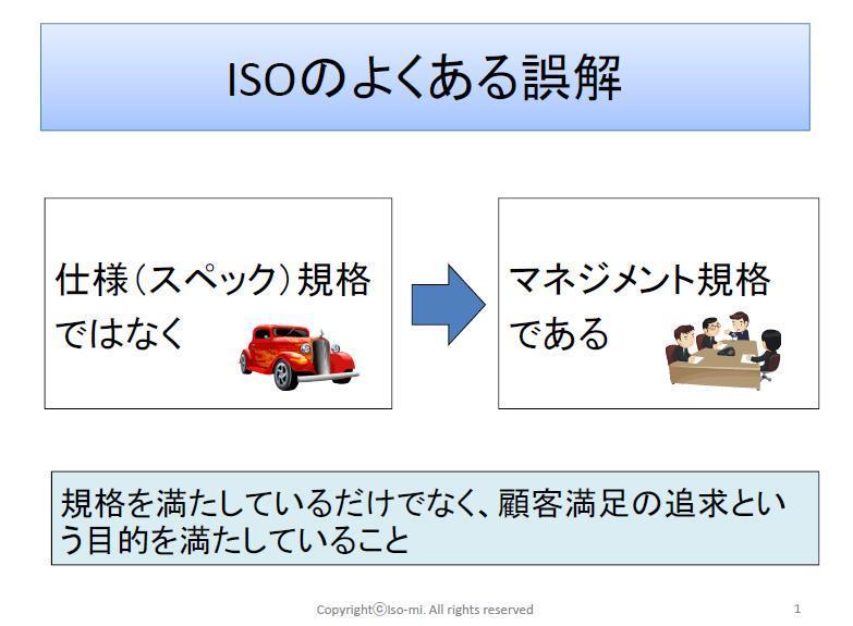 ISO9001よくある誤解