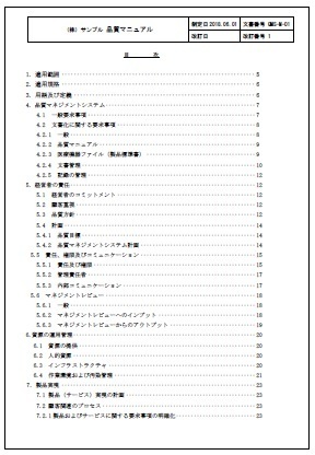 目次ISO13485